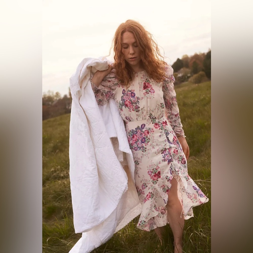 For Love & Lemons Ross Midi Dress XS